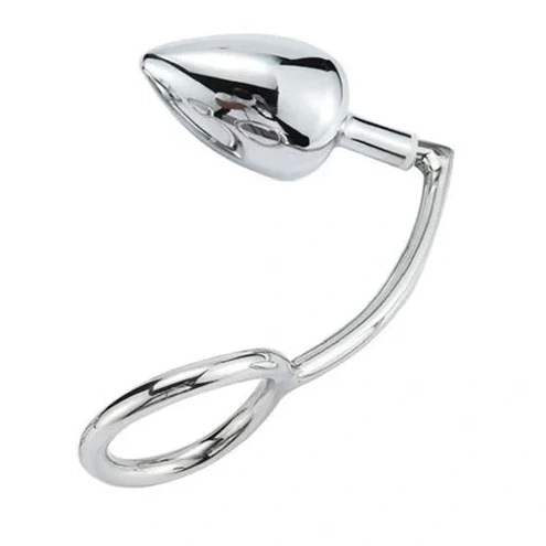 Anal Set with 4663 Steel Cock Hook Ring Stainless DiscreetChoice 0802